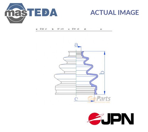 50p4004 jpn joint boot kit - boot,