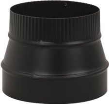 Black Stove Pipe Flue Reducer