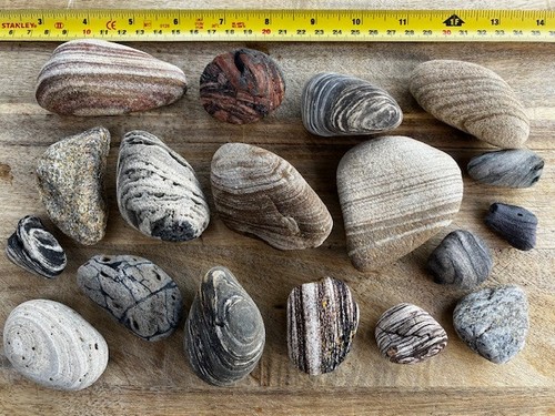 Large mixed banded beach - large,