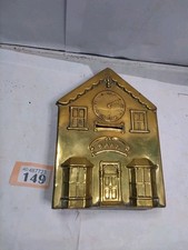 Antique Brass House Moneybox
