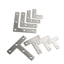 Stainless Steel Flat Repair Bracket T Shape L Shape Angle Corner Braces Brackets