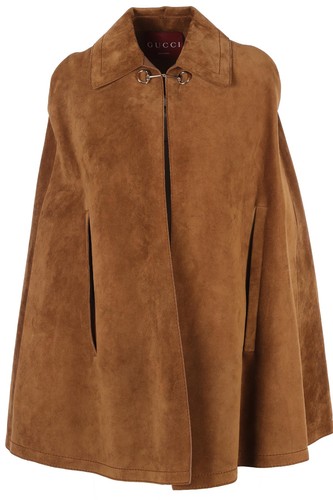 Gucci brown suede cape - gucci, it
