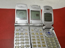 3 X Samsung A300 , A800 Silver Mobile Phone Untested