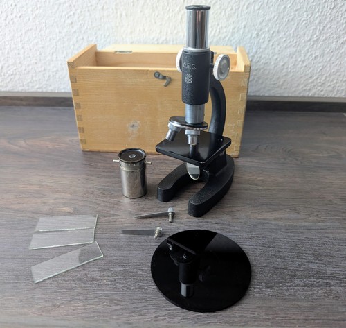 Vintage student microscope - vintage,