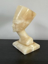 Vintage Marble Egyptian Queen Nefertiti Bust Statue