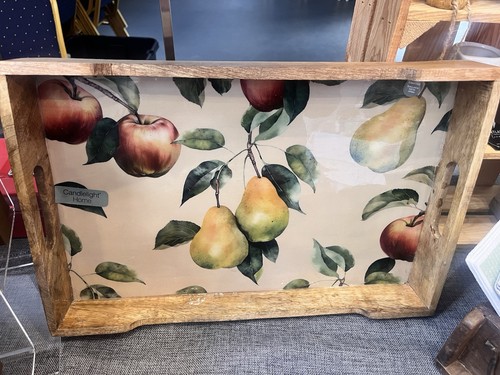 Mango wood fruit tray - wood,