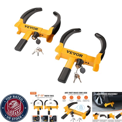 Universal wheel clamp lock - wheel, set