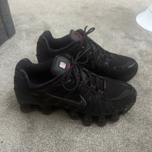 Nike shox black - black, lace