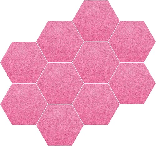 8pcs hexagon felt bulletin - hexagon,