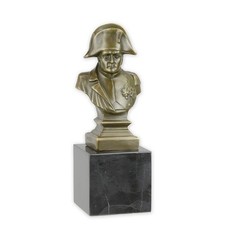 Bronze Napoleon bust on a