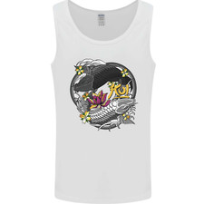 Koi Carp Yin and Yang Fish Pond Mens Vest Tank Top