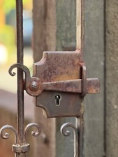 Antique Ornate Wrought Iron Garden Gate