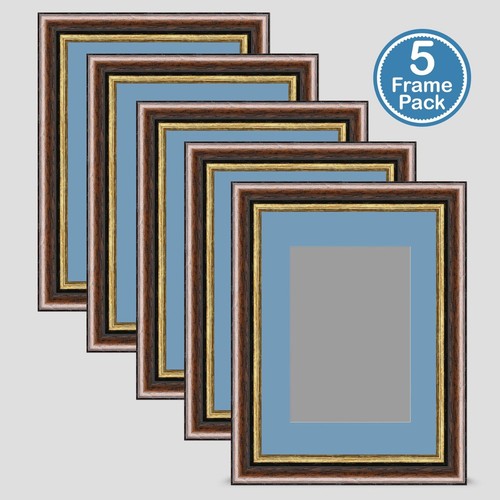 Photo frame brown gold - photo,