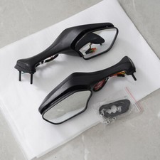 Pair Rearview Rear View Mirrors With Turn Signals For Honda CBR1000RR 2008-2016