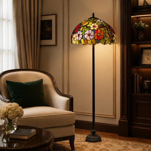 Tiffany style floral - tiffany, floor