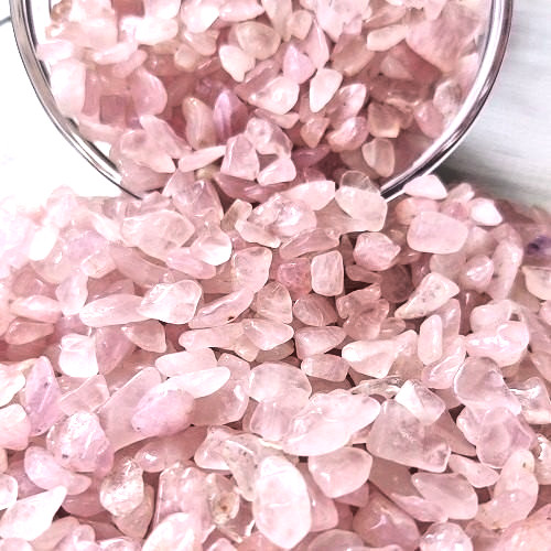 Rose quartz crystal - rose,
