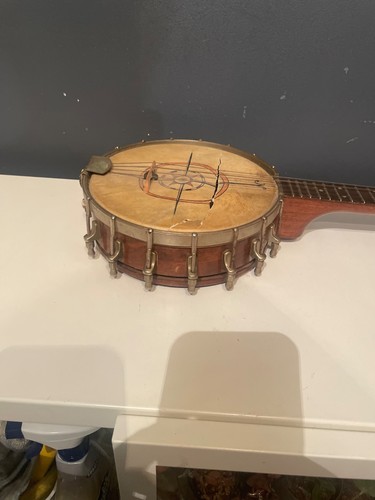 Vintage string banjo wood - 4,