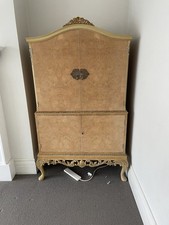 Antique Burr Walnut Drinks Cabinet Circa 1920-1930