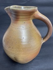 7 Pint SVEND BAYER British studio pottery Stoneware wood fired Bellied jug 27cm