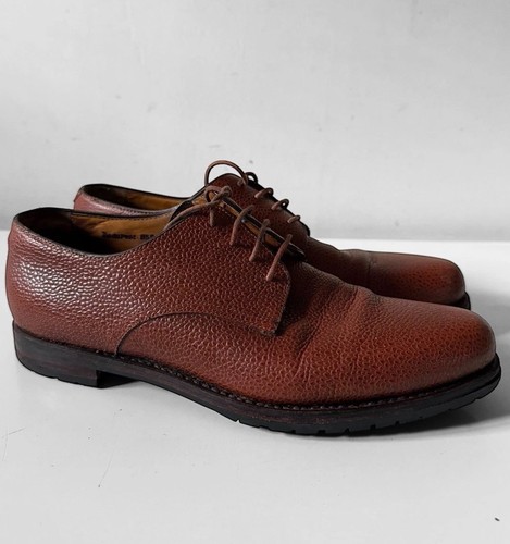 Women brown leather derby - brown,