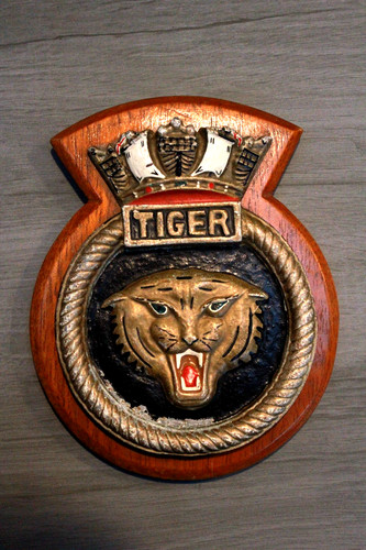 Hms tiger plaque shield in - tiger,