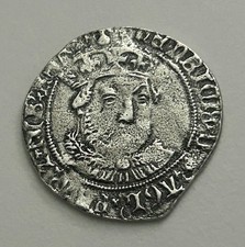 Henry viii hammered groat - henry,