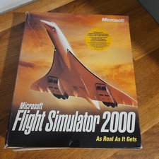 Vintage Microsoft Flight Simulator 2000 Computer Game Retro Aircraft Simulation 