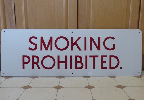 Vintage smoking prohibited - vintage,