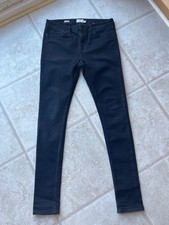Topman mens black spray on