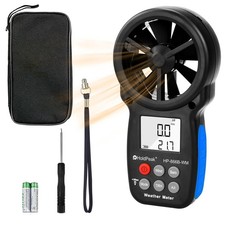 Handheld Anemometer Digital LCD Wind Speed Meter Gauge 30m/s Temperature Tester