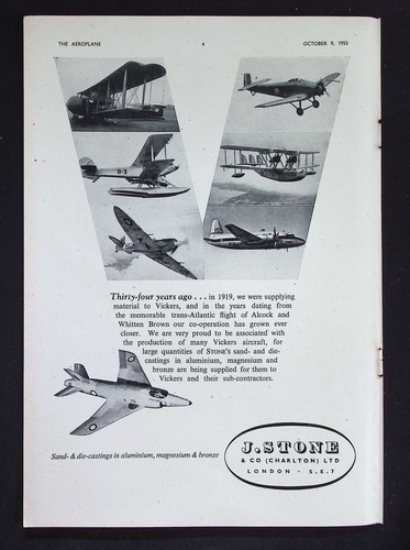 Original 1953 advert stone - 1953, j.