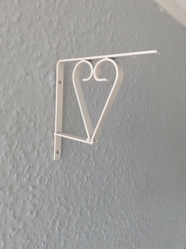 Heart metal shelf support - 6x,