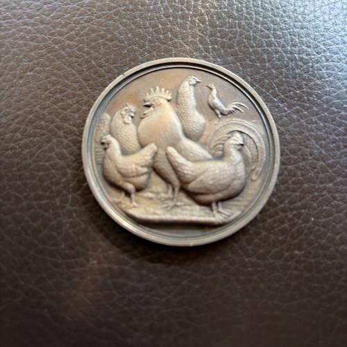 Antique sterling silver medal - sterling,