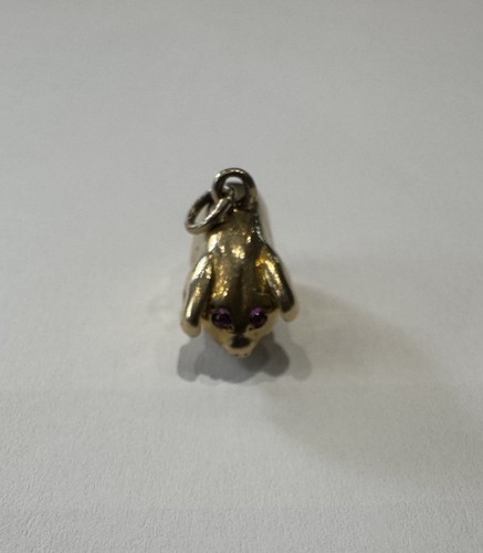 9ct yellow gold pig charm - yellow,