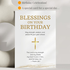 Religious Birthday Card for