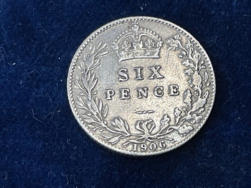 1906 sixpence edward vii - 1906,