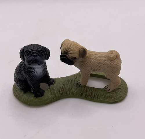 Schleich pug puppies - pug, black