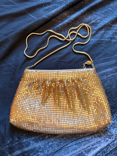 Vintage gold metal - gold, mesh