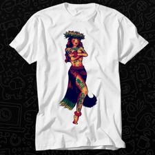 Pinup Hawaii Sexy Girl Hula T Shirt 488