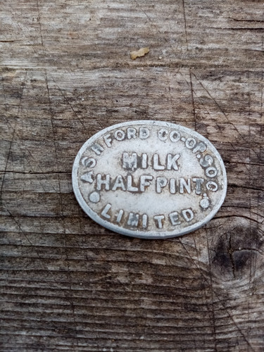 Vintage milk token ashford - vintage,