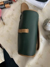 Leather Golf Ball Zippered Pouch Personal Golf Ball Holder