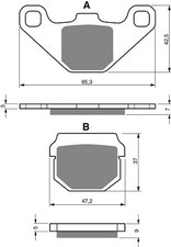 Brake Disc Pads Rear Goldfren