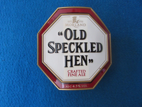 Old speckled hen plastic - hen,