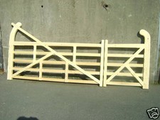 Wooden Five Bar Drive Gates