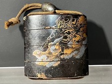 Japanese Wooden Inro Shoki