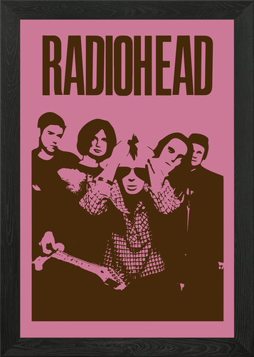 Radiohead band poster - band, framed