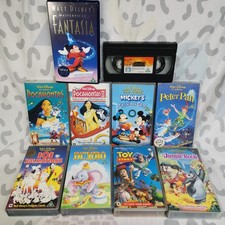 Job Lot VHS Cassettes x10: Disney Classics Animated Movies Dumbo, Toy Story 