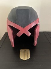 Dredd 2012 Resin Cast Cosplay Helmet Prop Partially Started