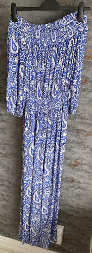 Boden blue mix jumpsuit size