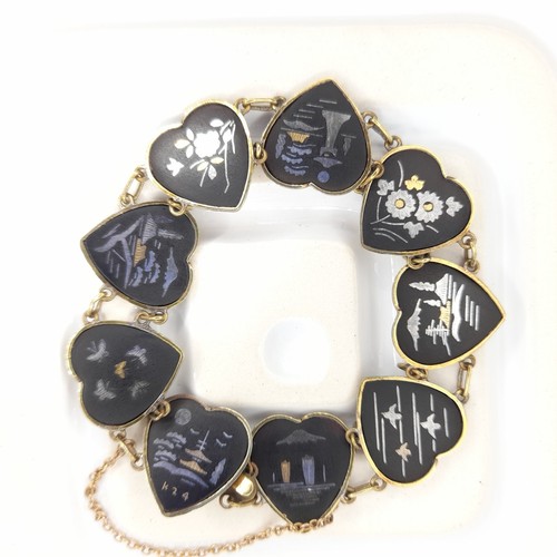 Japanese damascene bracelet - japanese,